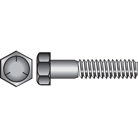 Hillman Grade 5 Hex Head Cap Screw, Steel 200138